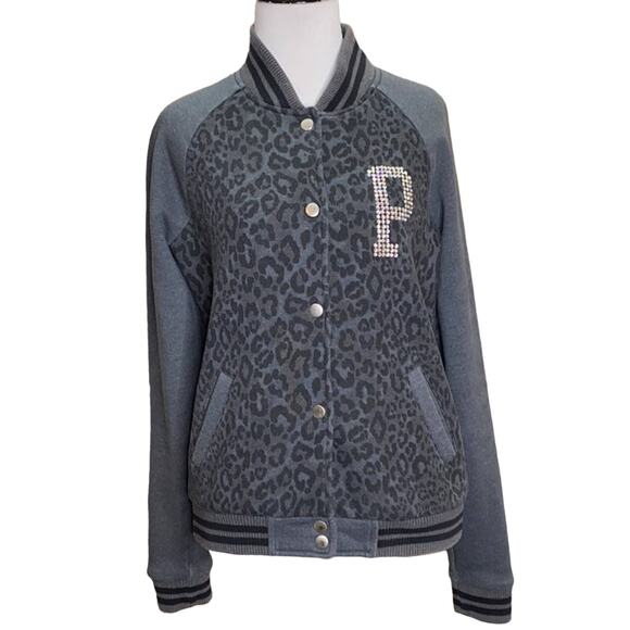 PINK Victoria Secret Leopard Rhinestone Love Pink - Picture 1 of 7